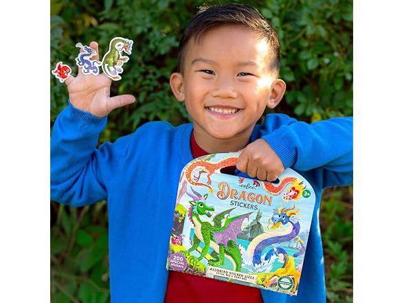 eeBoo Dragon Stickers, 180 Stickers