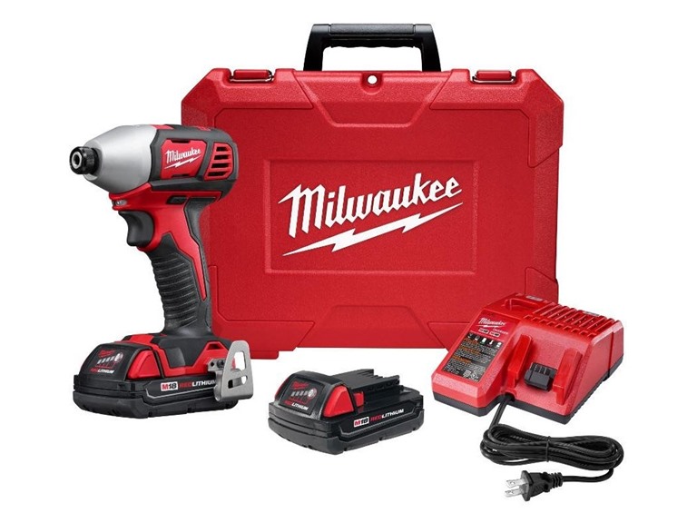 Milwaukee M18 1/4" Hex Impact Driver Kit