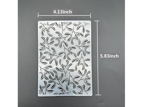 zhxcgooyx 3D Plastic Emboss Template Christmas Leaves