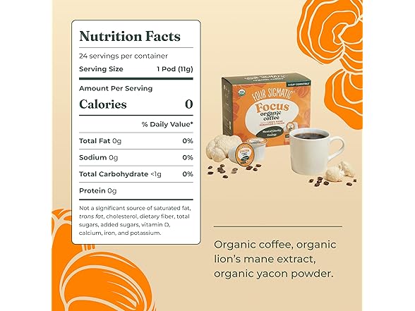 24Ct Four Sigmatic Mushroom Coffee K-Cups