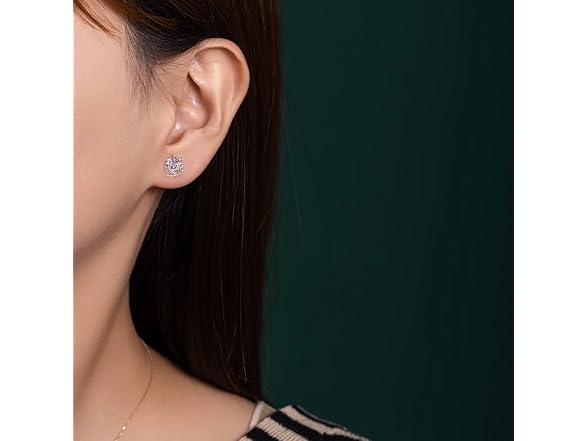 KMEOSCH Plastic Earrings, Peach