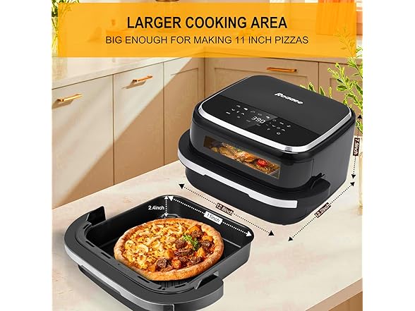 4.5QT Pizza Oven & Air Fryer