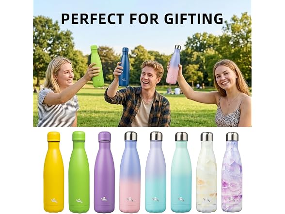 Konokyo 24 Pack 12 oz Insulated Stainless Steel Water Bottle