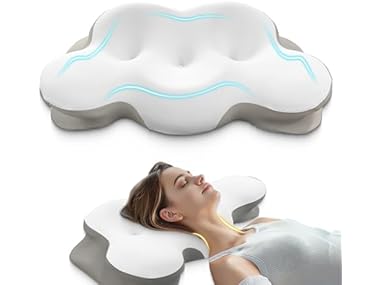 $24.99, Was $89.99, 72% Off! KKN Cervical Neck Pillow- Light White dealfomo