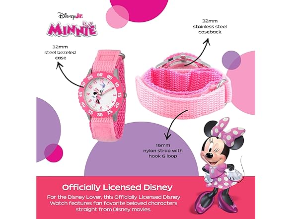 Disney Minnie Mouse Kids' Strap Watch