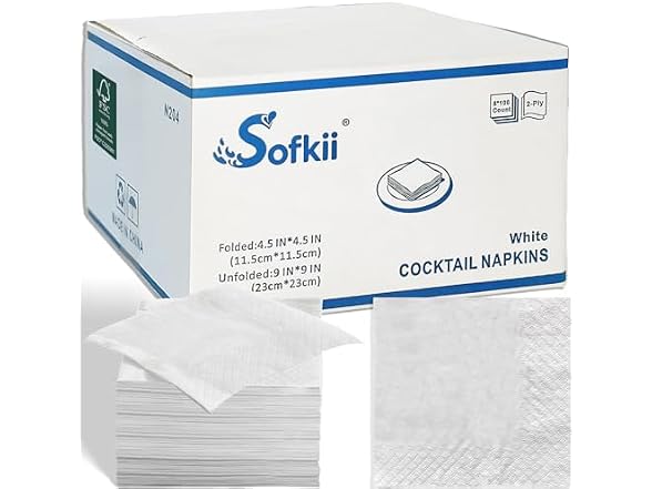 Sofkii BC1956926082036 cocktail napkin