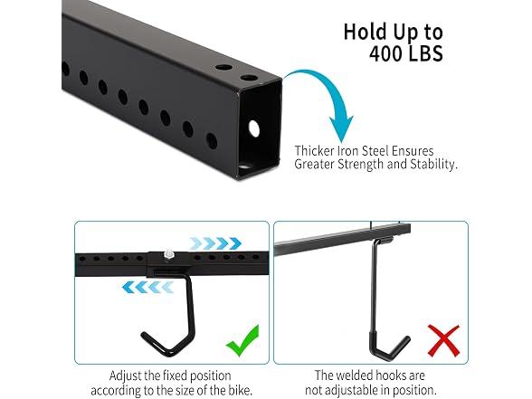Dollate Freestanding Bike Rack for Garage