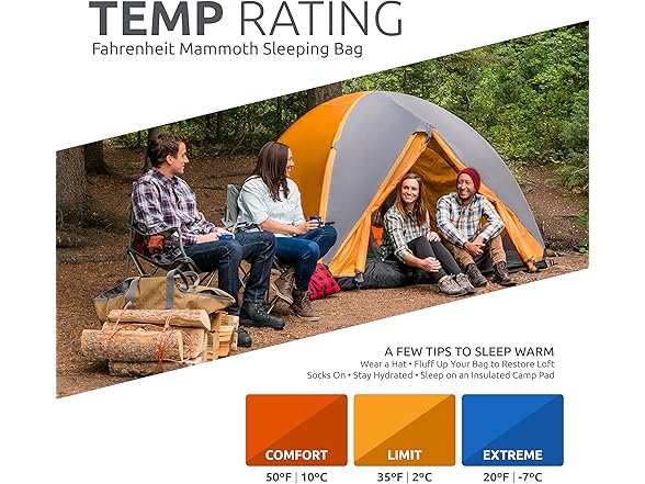 TETON Fahrenheit XXL 20F Sleeping Bag