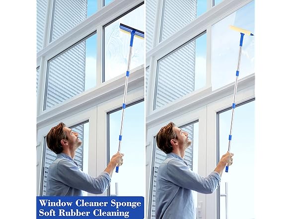 Loulicia  2 in 1 Window Squeegee
