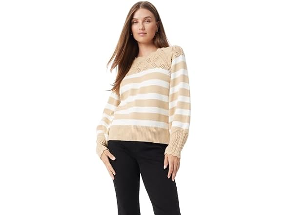 Sam Edelman (L) Joy Sweater Gardenia Stripe