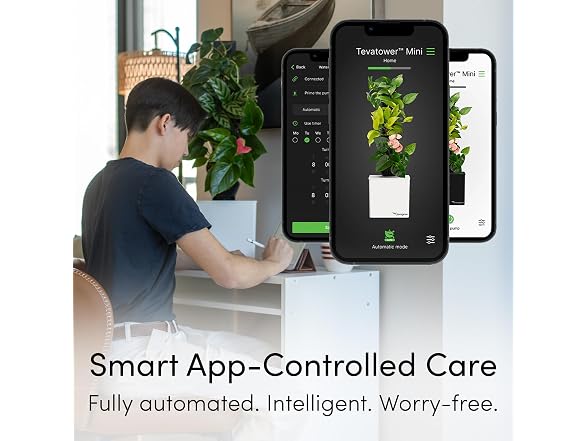 Tevatower Mini Smart Self-Watering Planter