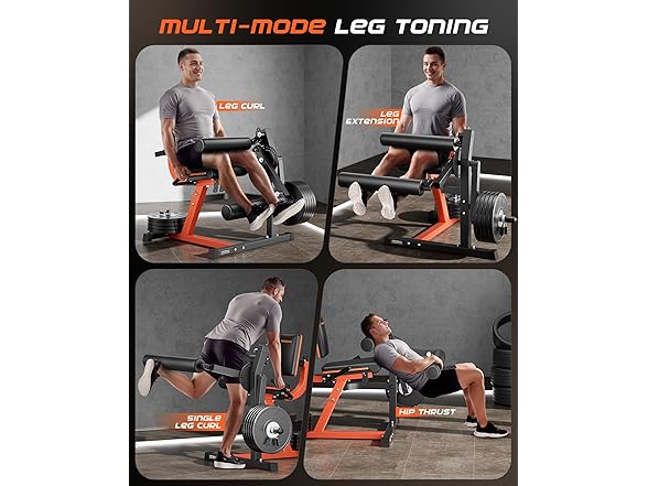 FEIERDUN 4-in-1 Leg Extension Curl Machine