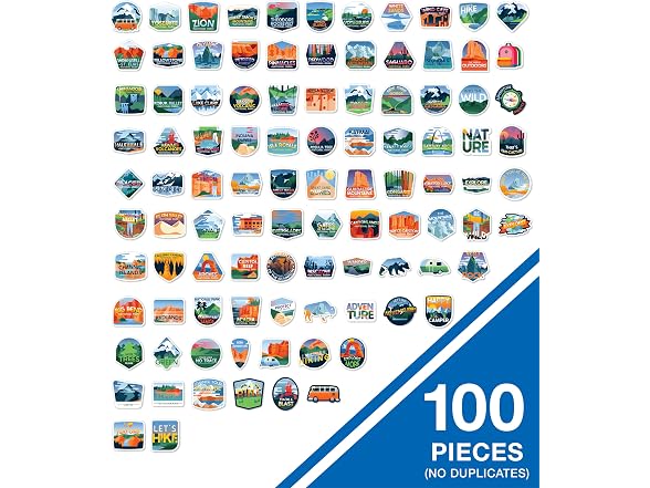 Carson Dellosa Adventure 100-PC Vinyl Stickers