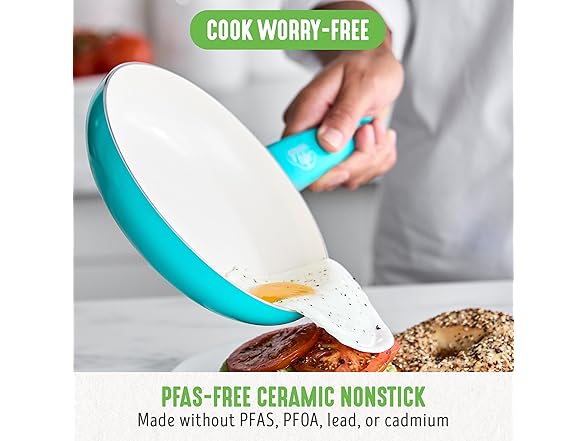 GreenLife Non Stick Fry Pan Set (7" & 10")