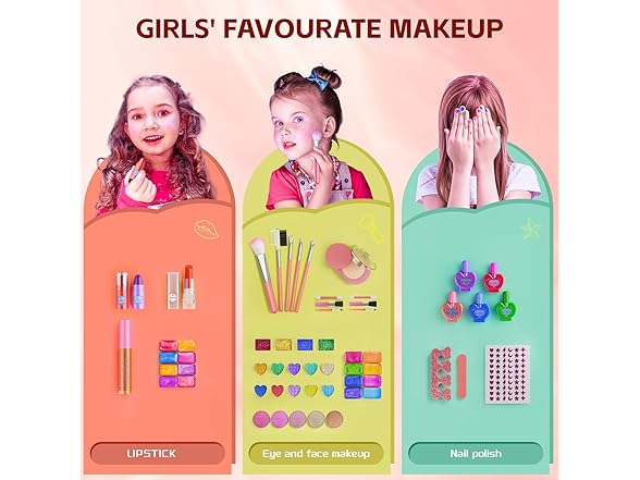 Kids Makeup Set with Stand