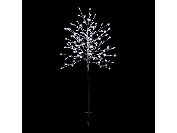 58"H Indoor/Outdoor Frosty Christmas Snowflake Tree