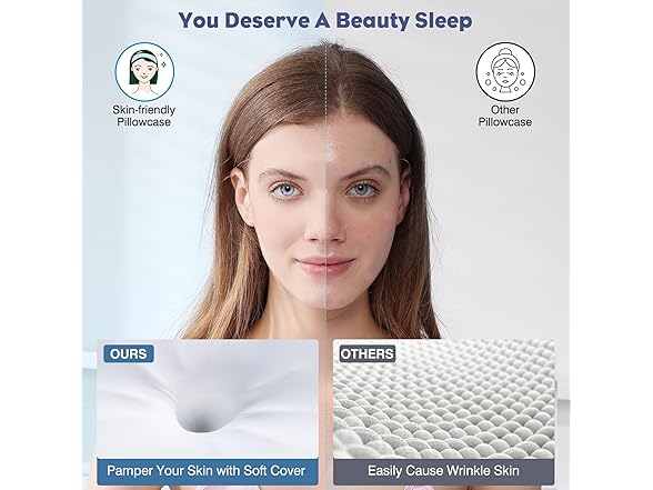 FEICO Cervical Neck Pillow - Memory Foam Pillo