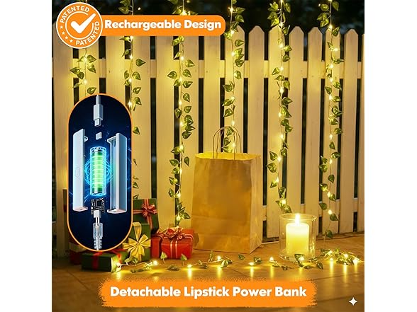 Lakumu W0288 Pothos String Lights 33FT