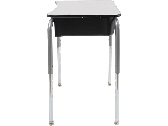 FDP 18" x 24" Belly Curve Classroom Open Front Desk Gray/SIlver
