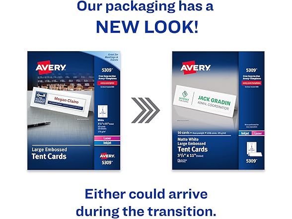 Avery Printable Large Tent Cards