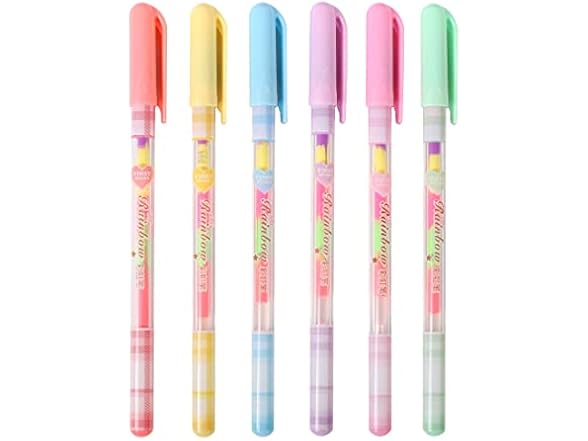 BIWONUI XIANNV Rainbow Pens Kawaii Color