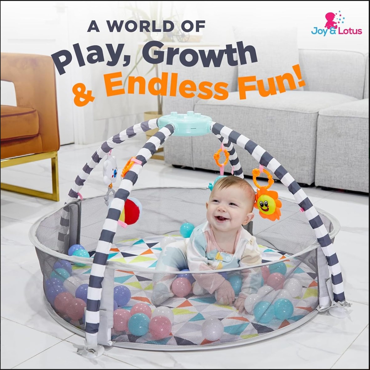 5 in 1 Baby Play Gym & Ball Pit - Gallery 14