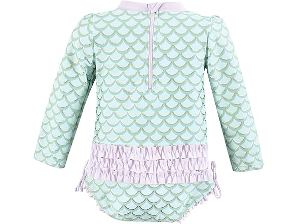 Hudson Baby Girls Rashguard Baby Toddler Swimsuit