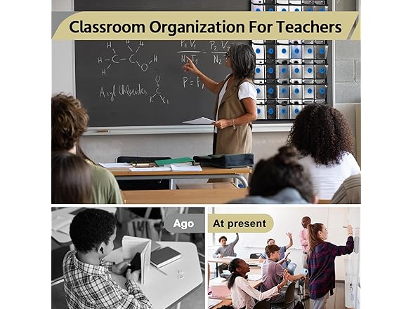 PAULONE Numbered Classroom Pocket Chart