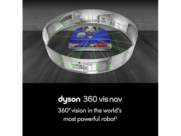 Dyson 304619-01 Robot Vacuum 12 Cleaning Path Purple