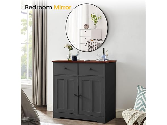 GAOMON Round Mirror 18" Bathroom Mirror