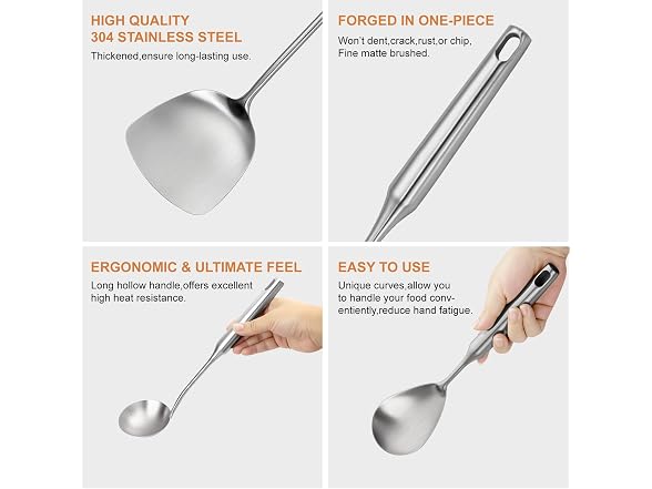 OARSE Stainless Steel Cooking Utensils