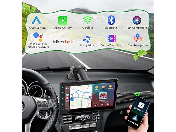 7" CarPlay Screen w/ Mirror Link- 2024