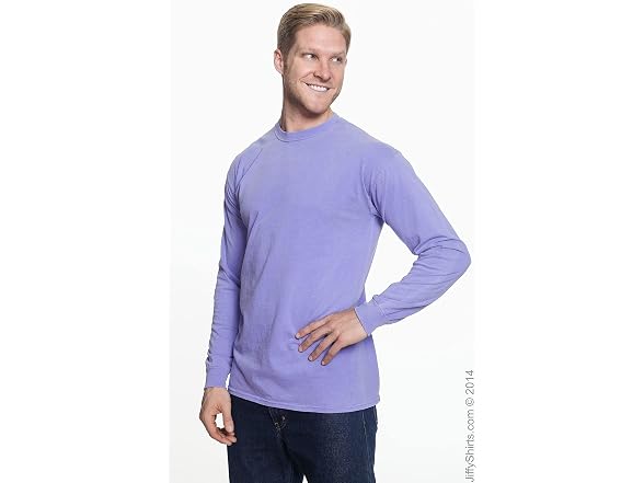 Comfort Colors Men (XL) Adult Long Tee Violet