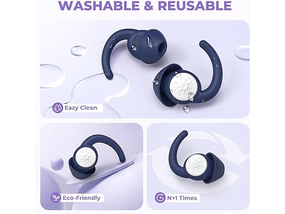 Roinoim Sleep Ear Plugs Royal Blue 2pr