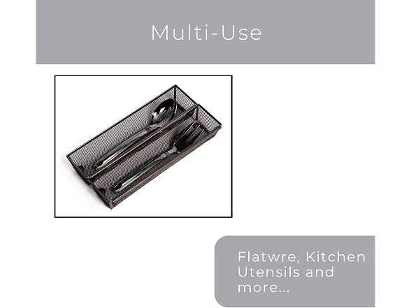 Smart Design Smart Design Drawer 12"x3" Organizer - Set of 6 - Gallery 6