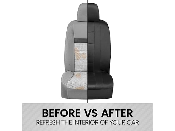 Black Two-Tone Seat Covers Full Set