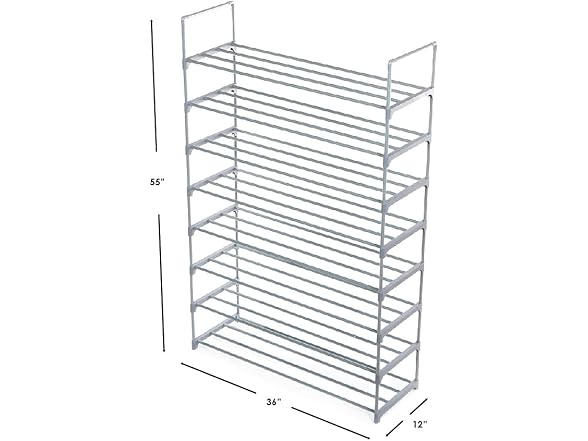 8 Tier Shoe Rack Holds 32 Pairs
