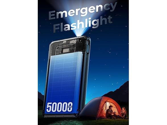 JKELAR 50000mAh Power Bank with Cables