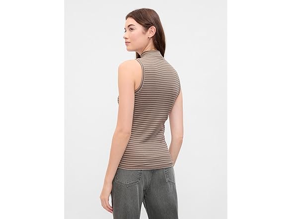 GAP Women Sleeveless Mockneck Tank
