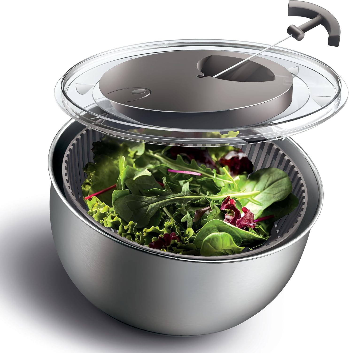 5 Qt. Stainless Steel Salad Spinner - Gallery 13