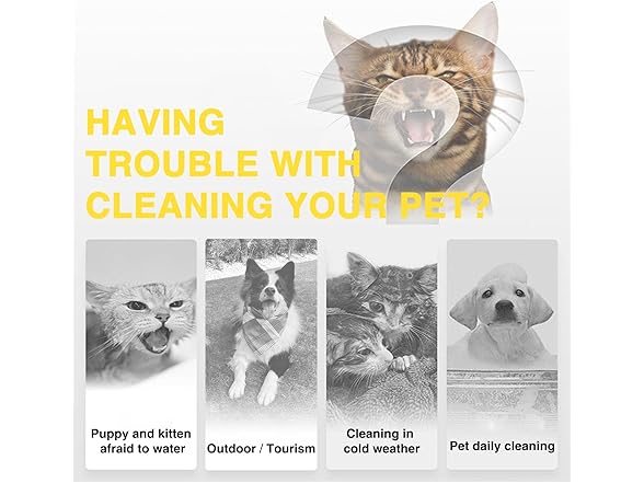 Dog Wipes Cleaning Gloves