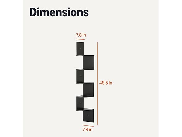 Amazon Basics 5-Tier Corner Shelf