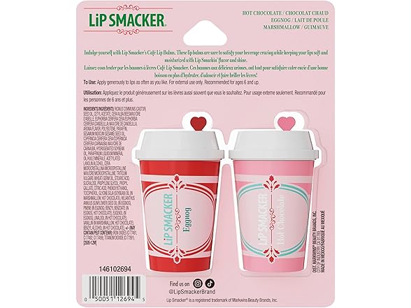 Lip Smacker Lip Smacker Holiday Café Balm Trio, Mois