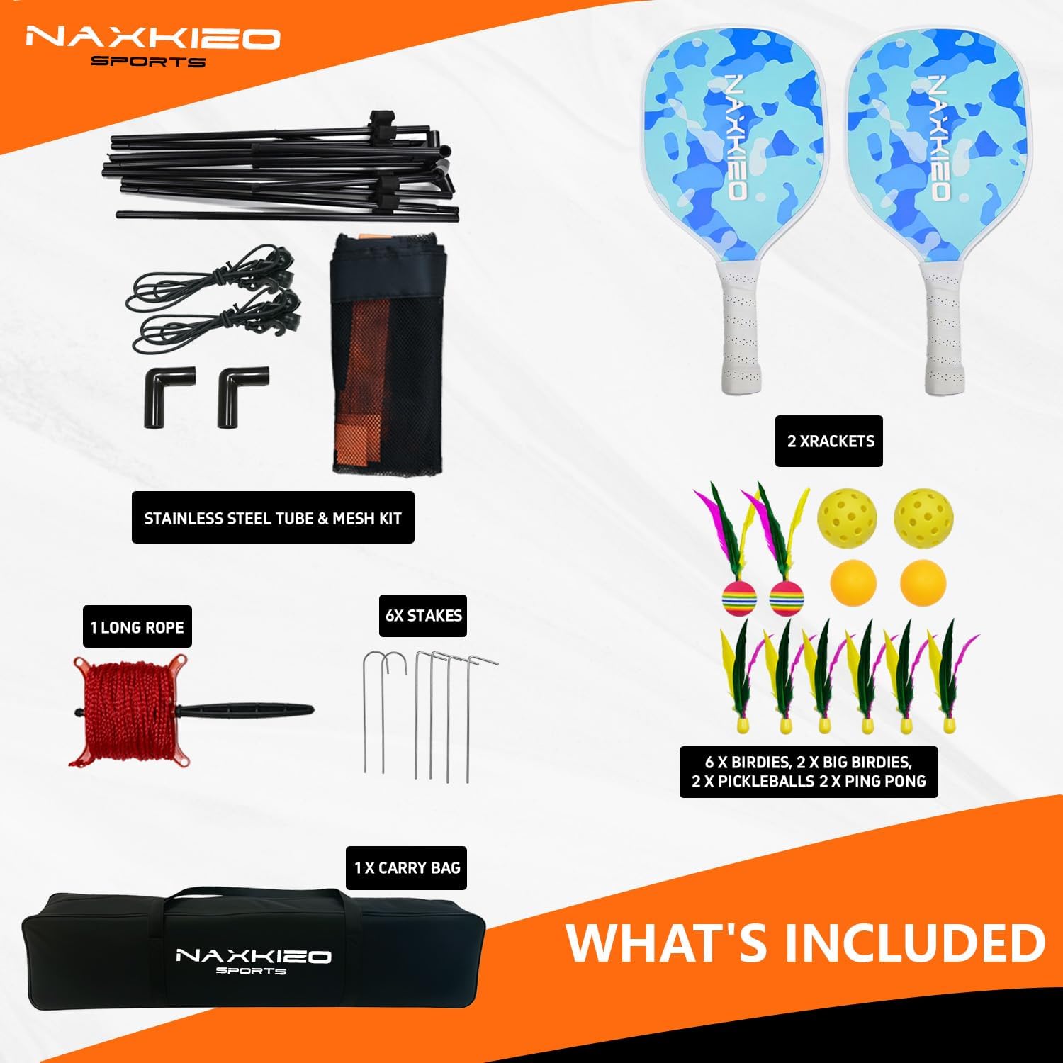 Paddle Game Set w/ Net Backyard Fun - Gallery 5