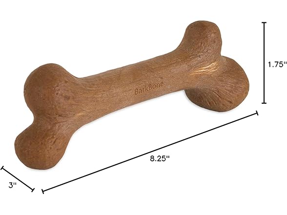 Pet Qwerks Dinosaur BarkBone - Wood Dog Bone