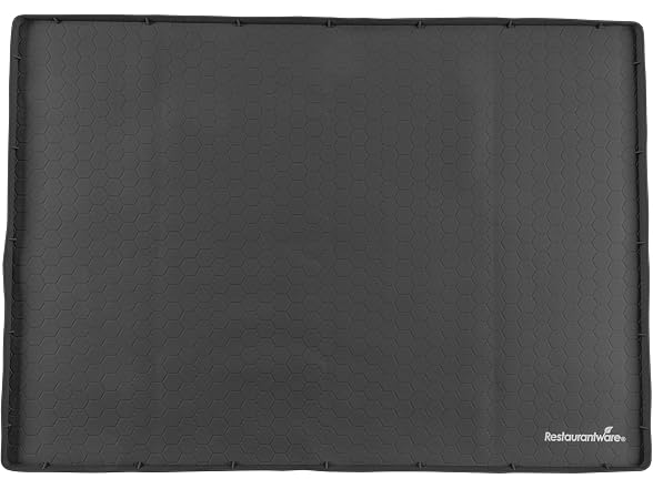 Restaurantware 31 x 22 in Black Silicone Under Sink Mat, 1 Count