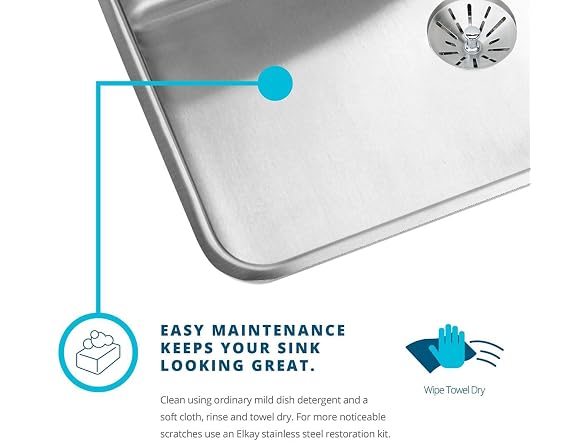 Elkay Single Bowl Top Mount Stainless