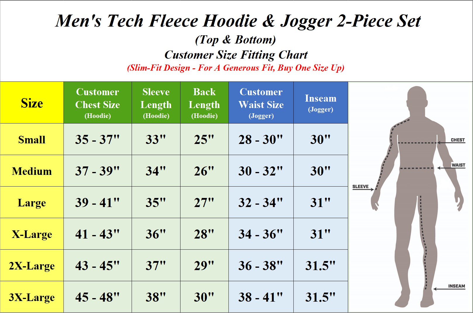 Mens Tech Fleece Hoodie & Jogger Sets (S-3XL) - Gallery 23