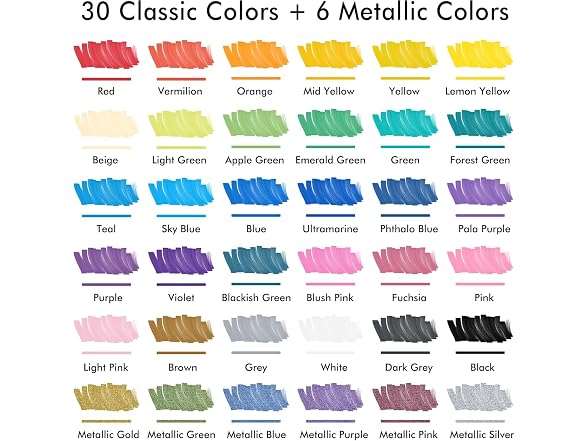 Shuttle Art 36 Acrylic Dual Tip Markers