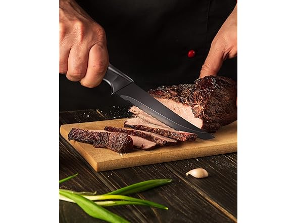 Syvio 15 Pcs Kitchen Knife Set Block